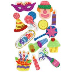 FIXO KIDS Set Figuras Goma Eva 3D Purpurina Cumple 2