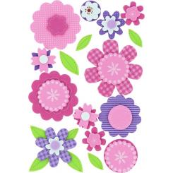 FIXO KIDS Set Figuras Goma Eva Adhesiva 3D Flores