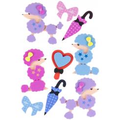 FIXO KIDS Set Figuras Goma Eva Adhesiva 3D Perros