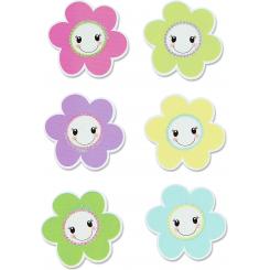 FIXO KIDS Set Figuras Madera  Flores Adhesivas