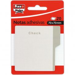 FIXO Pack 20 Notas Adhesivas  70X70mm Cuadros
