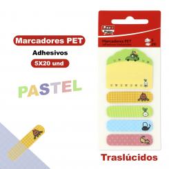 FIXO Pack 5 Marcadores Banderitas adhesivas  20H Diseños y tamaños surtidos