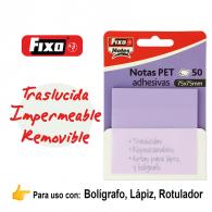 FIXO Pack 50 Notas Adh.  75X75Mm Lavanda Past