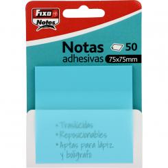 Fixo Pack 50 Notas adhesivas 75X75Mm Azul Pastel