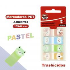 FIXO Pack Popup 4 Banderitas Adhesivas Marcador 20H 15X44mm Animales