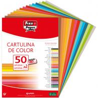 FIXO Paquete 100 Cartulina 180G.A4 rojo