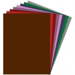 FIXO Paquete 25 Cartulina 180G 50X65mm S/E marrón chocolate