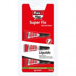 FIXO Pegamento Instantaneo Líquido 3X1G Superfix