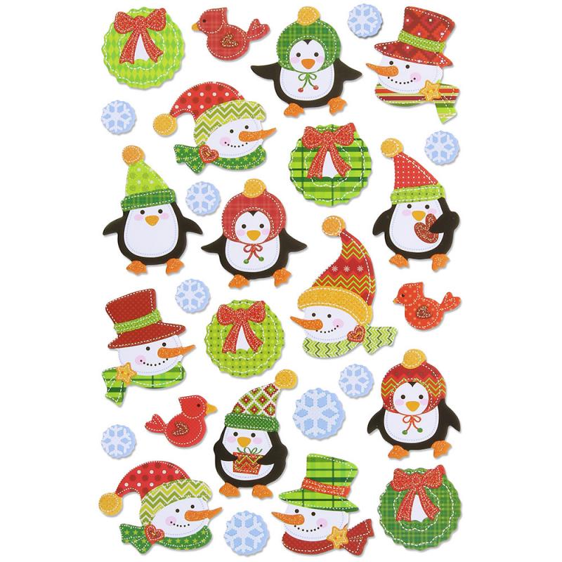 fixo-pegatinas-goma-eva-pinguinosnieve