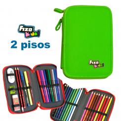 FIXO Plumier FIXO Kids 2 Pisos verde