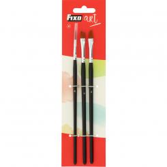 FIXO Set 3 Pincel Nº4 Red/Leng/Bisel Fixoart