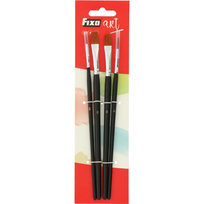 fixo-set-4-pincel-lengua-plano-2redon-fixoart
