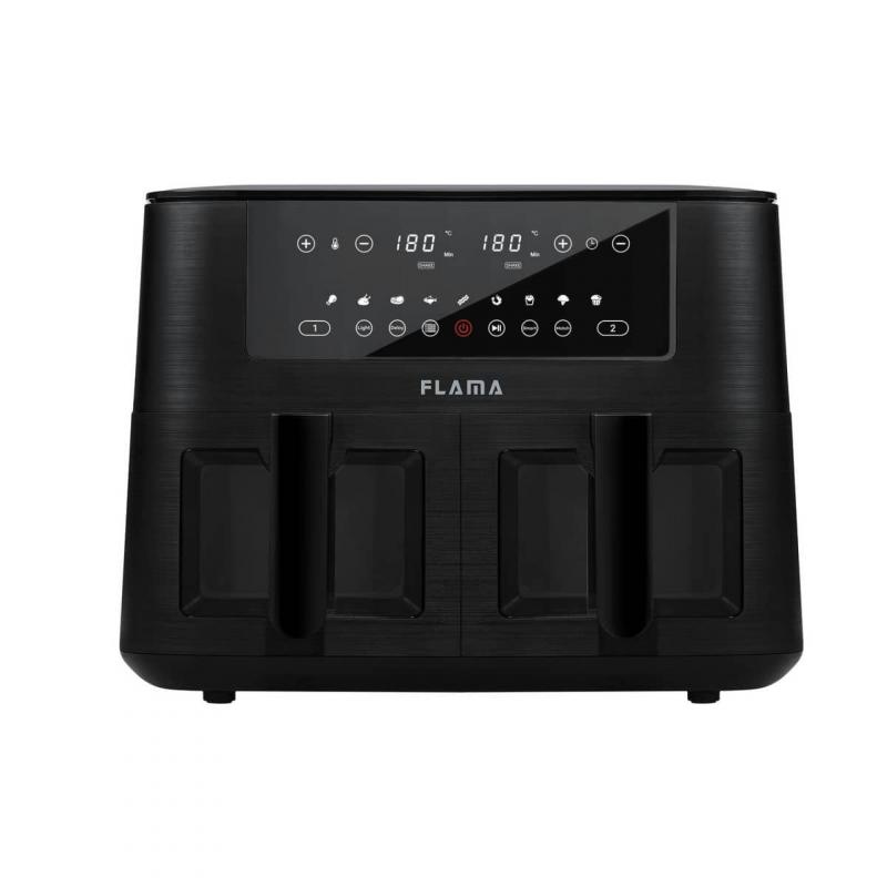 flama-698fl-doble-8-l-independiente-3040-w-freidora-de-aire-caliente-negro