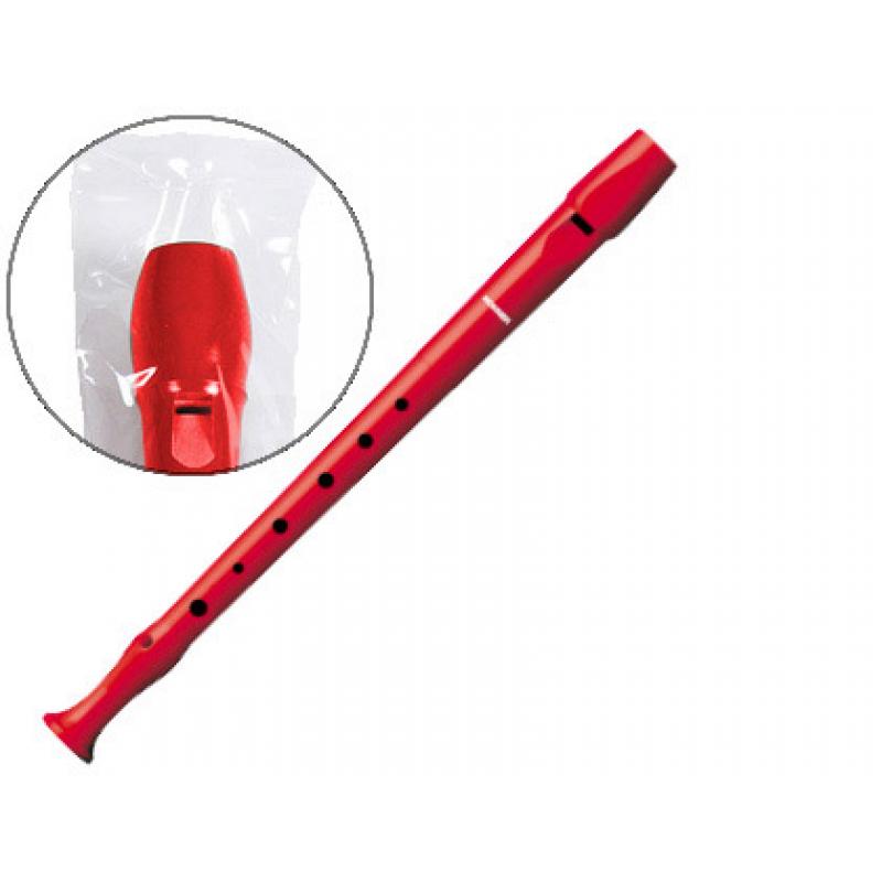 flauta-hohner-9508-color-roja-funda-verde-y-transparente