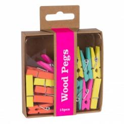 Fluorescente APLI Pinzas Madera 15U