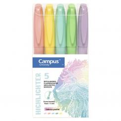 Fluorescente Pen Campus 5 Colores Pastel