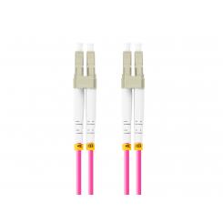 Lanberg FO-LULU-MD41-0050-VT cable de fibra optica 5 m LC OM4 Violeta