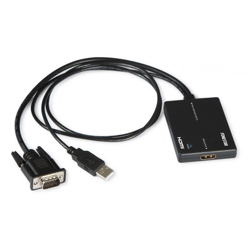 fonestar-fo-445-adaptador-de-cable-de-video-vga-d-sub-hdmi-negro