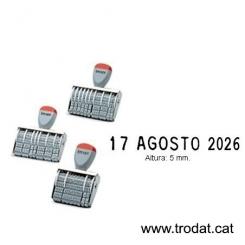 TRODAT Fechador MANUAL 5mm Meses Enteros