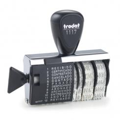 TRODAT Fechador con Fórmula 12 textos MANUAL 4mm