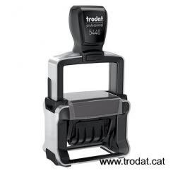 TRODAT Fechador con placa PERSONALIZADA Professional Line 49x28mm almohadilla negra