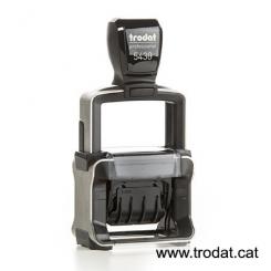 TRODAT Fechador PERSONALIZADO Professional Line 41x24mm almohadilla azul