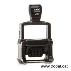 TRODAT Fechador con placa PERSONALIZADA Professional Line 56x33mm almohadilla roja