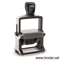 TRODAT Fechador con placa PERSONALIZADA Professional Line 60x40mm almohadilla negra