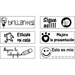 TRODAT Printy Formula Escolar BRILLANTE 26x14mm almohadilla negra