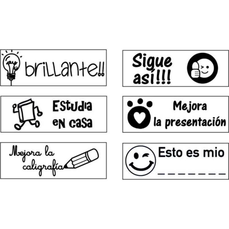Framun Printy Formula Escolar BRILLANTE 26x14mm almohadilla negra
