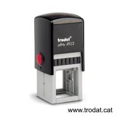 TRODAT Sello Printy PERSONALIZADO 30x30mm negro almohadilla negra