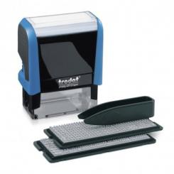 TRODAT Sello Printy Azul Typomatic 58x22mm almohadilla azul