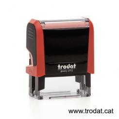 TRODAT Sello Printy PERSONALIZADO 47x18mm negro almohadilla negra