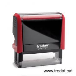 TRODAT Sello Printy PERSONALIZADO 70x25mm negro almohadilla negra