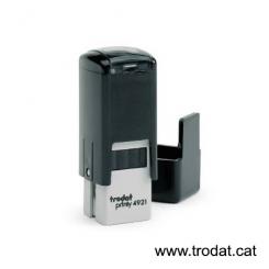 TRODAT Sello Printy PERSONALIZADO 12x12mm Negro almohadilla negra