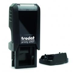 TRODAT Sello Printy PERSONALIZADO Con Tapa 16x6mm Negro almohadilla negra