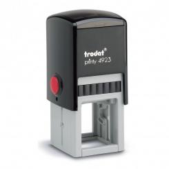 TRODAT Sello Printy PERSONALIZADO 30x30mm azul almohadilla azul