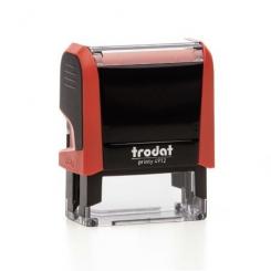 TRODAT Sello Printy PERSONALIZADO 47x18mm Azul almohadilla azul