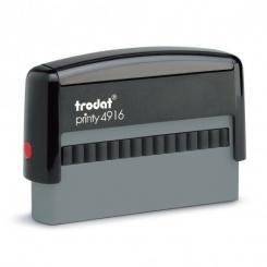 TRODAT Sello Printy PERSONALIZADO 70x10mm Azul almohadilla azul
