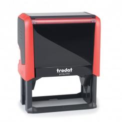 TRODAT Sello Printy PERSONALIZADO 75x38mm Negro Almohadilla azul