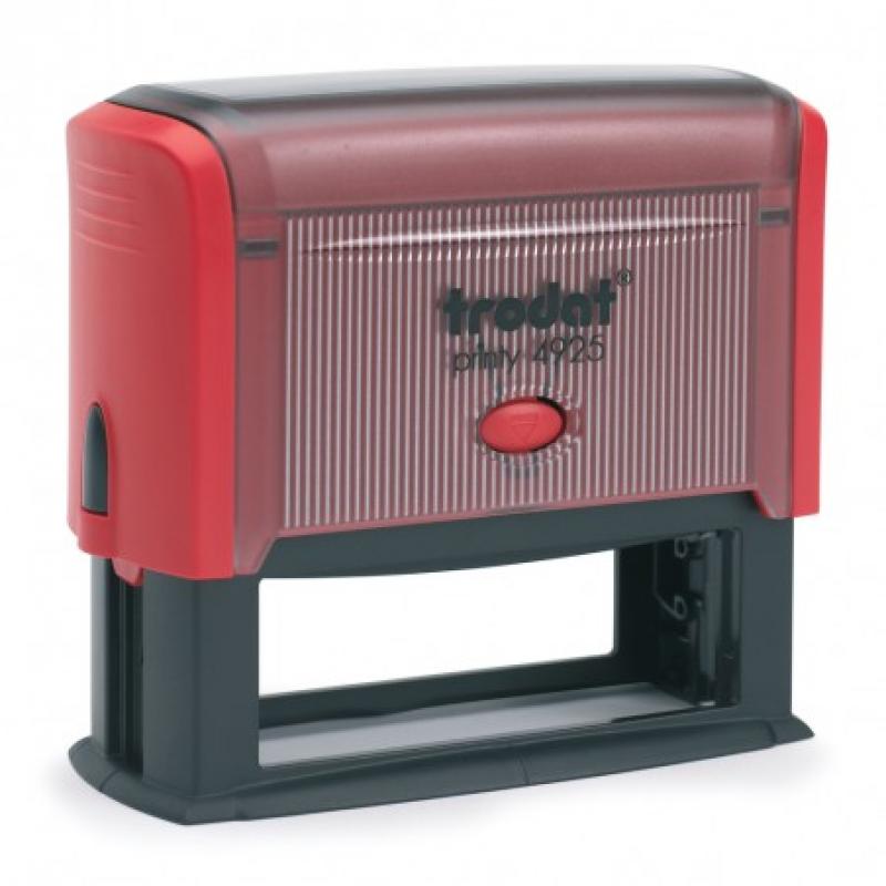 Framun Sello Printy PERSONALIZADO 82x25mm rojo almohadilla azul