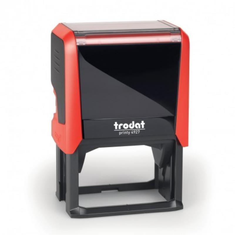 Framun Sello Printy PERSONALIZADO Negro 75x38mm almohadilla azul