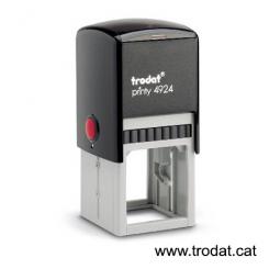 TRODAT Sello Printy PERSONALIZADO 40x40mm rojo almohadilla negro