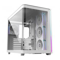 FSP M580-WP Plus Carcasa Midi Tower mITX, mATX Blanco ARGB