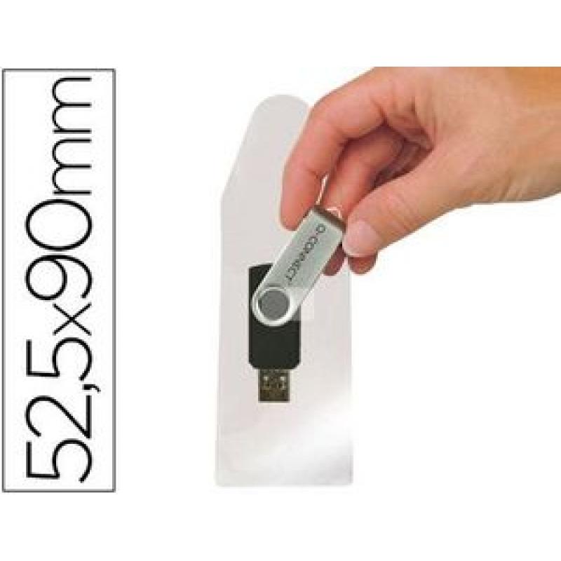 funda-autoadhesiva-q-connect-para-memorias-usb-capacidad-para-10-unidades-525x-90-mm