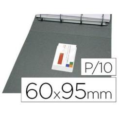 Funda autoadhesiva Q-CONNECT para tarjetas de visita 60x95mm pack de 10 unidades