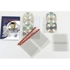 Funda Cd/Dvd Iberplas Pvc A4 Con 4 Talad. C/Refzo. 4 Dpto. (150µ) Paquete De 15