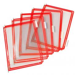 Funda Clasif.Tarifold Sobremesa A4 Rojo
