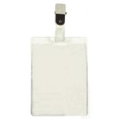 Funda Distintivo Iberplas Transparente Natural C/Pinza 90X62Mm Paquete De 100