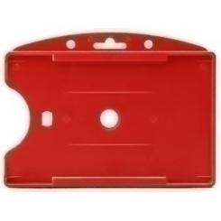 Funda Distintivo Tarifold Pp Apertura Frontal 60X89Mm Rojo Paquete De 10